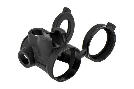 Trijicon slip-on cover with clear lenses installs easily to protect your MRO red dot sight with black cover